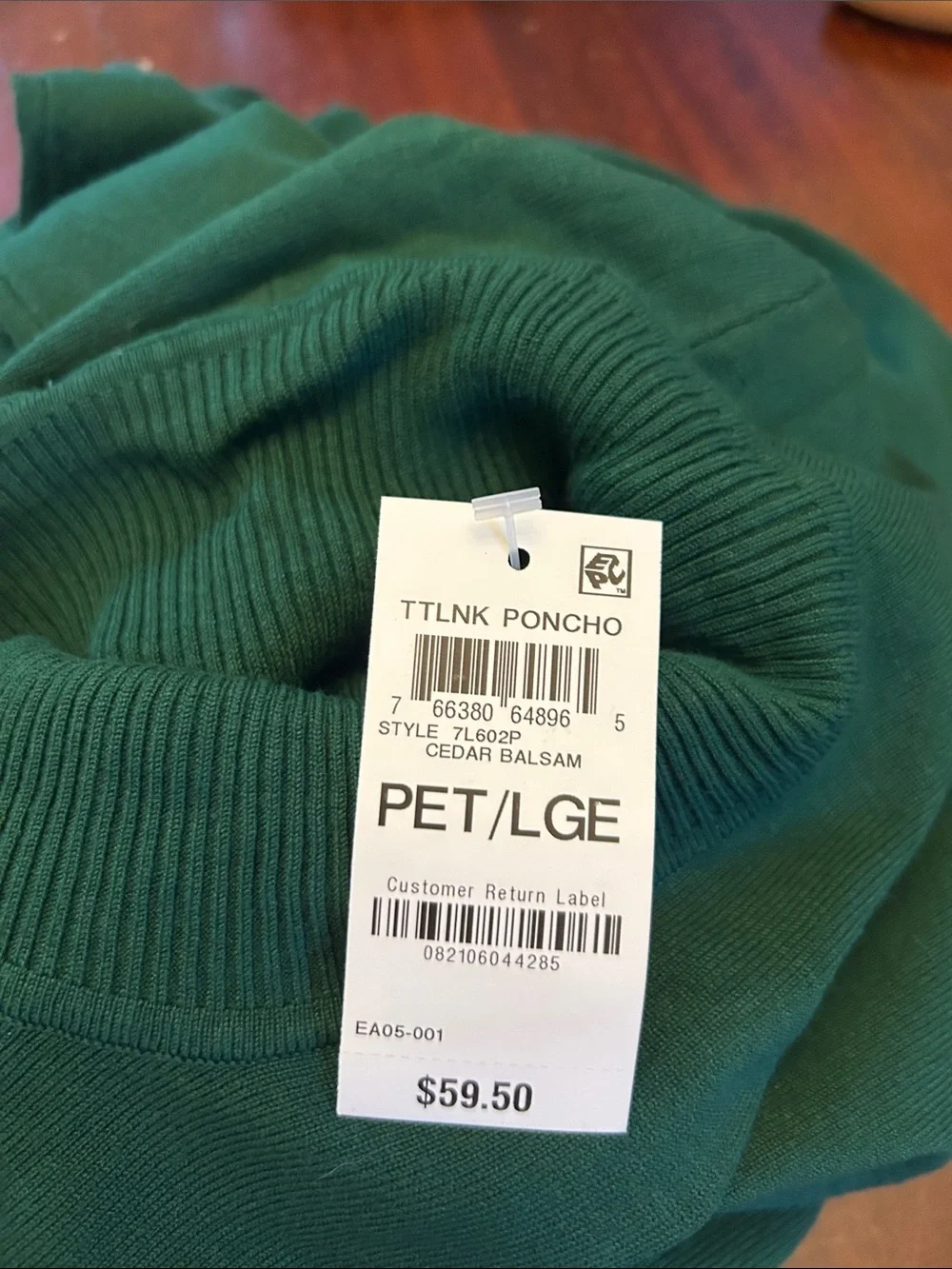 Alfani Women’s Green Turtleneck Sweater Size PL New
